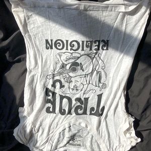White true religion tee